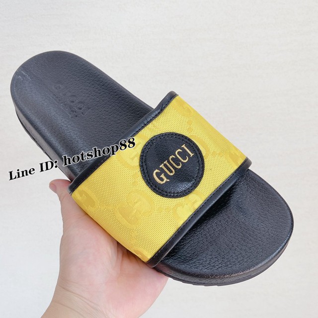 gucci高品質版本2021專櫃最新走秀款經典系列古馳男士拖鞋 dx2293